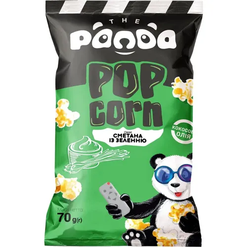 Попкорн Panda Сметана із зеленню 70г