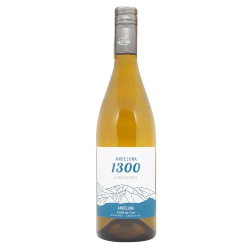 Вино Andeluna 1300 Chardonnay біле сухе 13,7% 0,75л