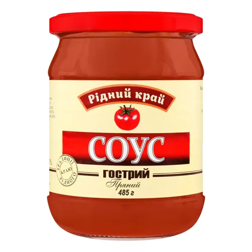 Соус гострий пряний Рідний Край с/б 485г