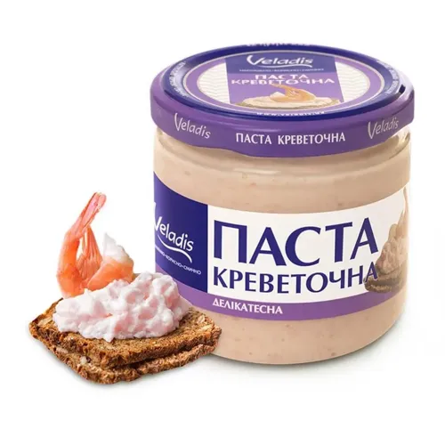 Паста Veladis Креветочна делікатесна скляна банка 150г