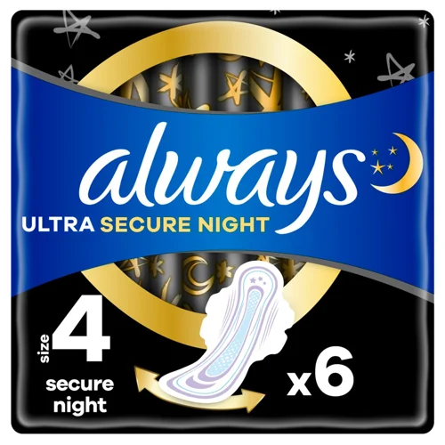 Прокладки гігієнічні Always Ultra Secure Night 4 6шт
