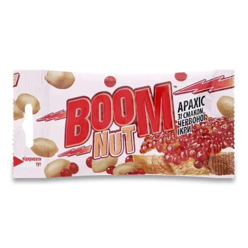 Арахіс Смажений Солоний Зі Смаком Червоної Ікри, в/ґ, 30г