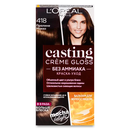 Фарба-Догляд Для Волосся Без Аміаку Casting Creme Gloss №418, Лореаль Парі, 1 шт