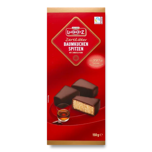 Тістечка В/ґ Lambertz В Чорному Шоколаді З Ромом, 200г