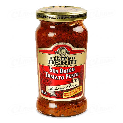 Соус Filippo Berio песто з в'ялених томатів, 190г