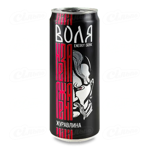 Напій енергетичний «Моршинська Воля» журавлина, 0,33л