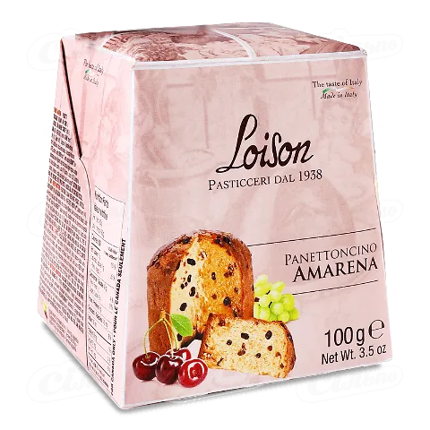 Кекс Loison «Панеттоне» Mignon з вишневими цукатами, 100г