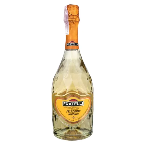 Вино FRATELLI слабогазоване Frizzante Brilliant Бьянко солодке біле 0,75л.,9-13%