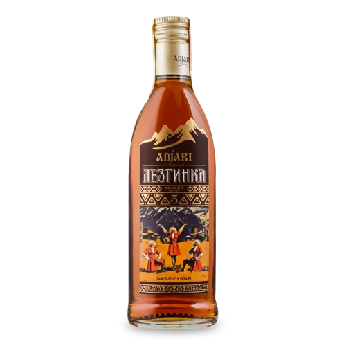 Коньяк Вищого Ґатунку 5 Зірок Лезгинка Adjari, 0.25л, 40%