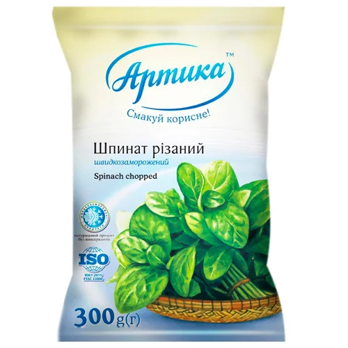 Шпинат Артика різаний 300г