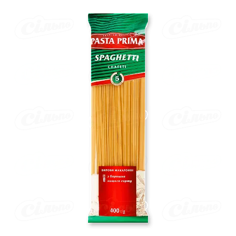 Вироби макаронні Pasta Prima Спагеті, 400г
