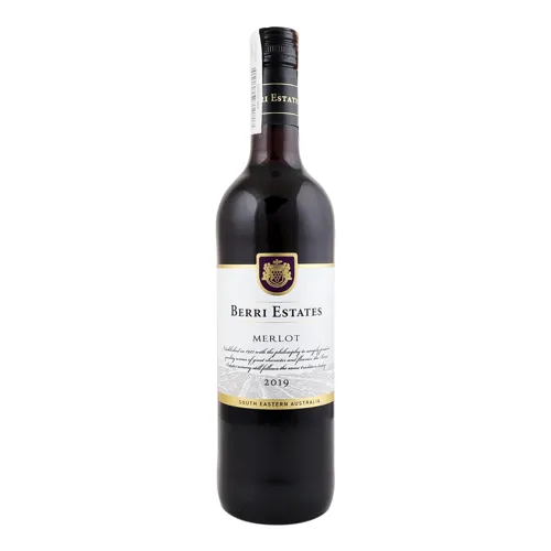 Вино 0.75л 13% червоне напівсухе Merlot Berri Estates пл