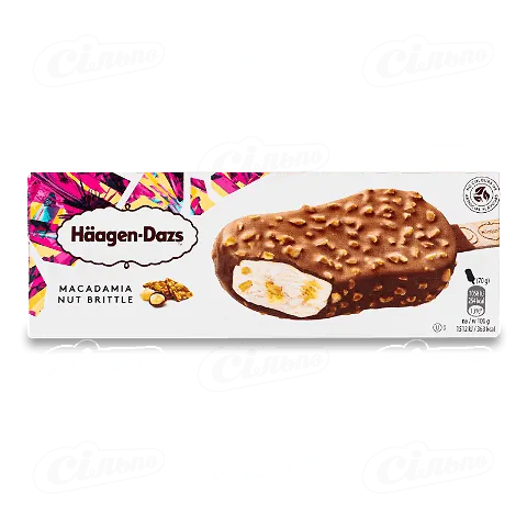 Морозиво Haagen-Dazs ванільне карамель-макадамія, 70г