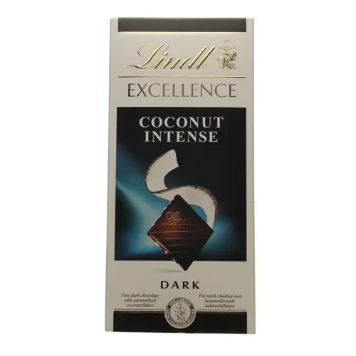 Шоколад темний Coconut Intense Excellence Lindt к/у 100г