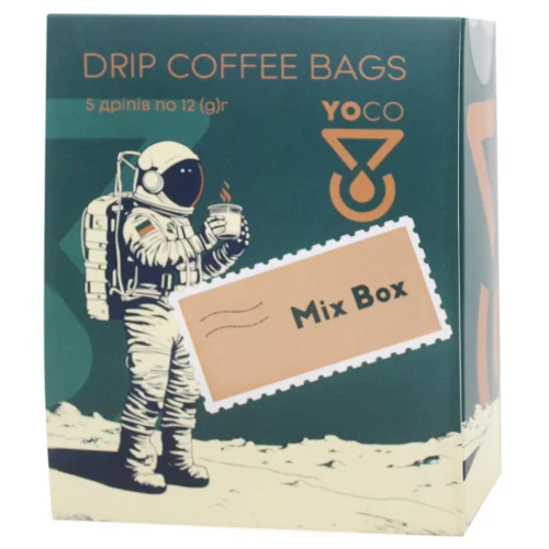 Кава Yoco Mix Box мелена у дріп-пакеті 5*12г