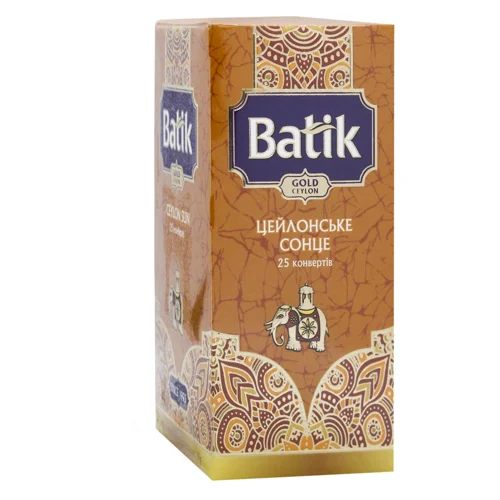 Чай чорний Batik Gold Цейлонське Сонце в пакетиках 2г х 25шт
