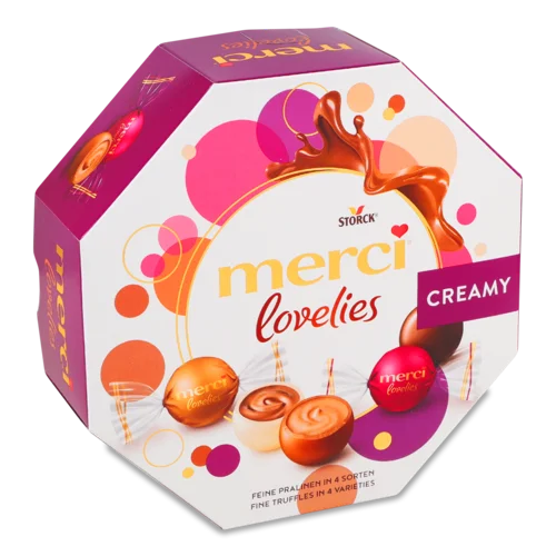 Цукерки Creamy Lovelies, Вищого Ґатунку, Картонна Упаковка, 185 Г