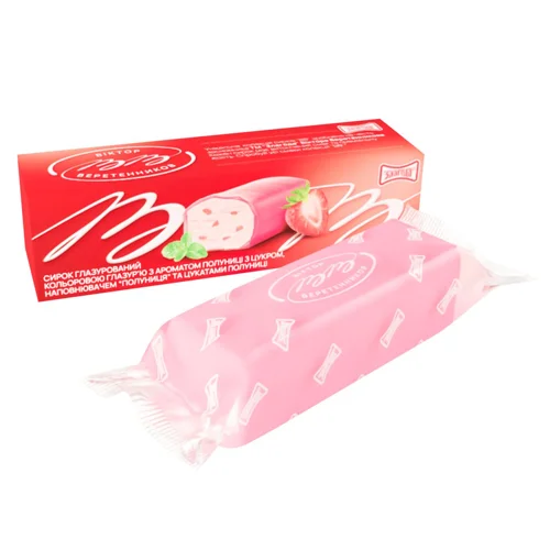 Сирок глазурований Злагода полуниця 23% 45г