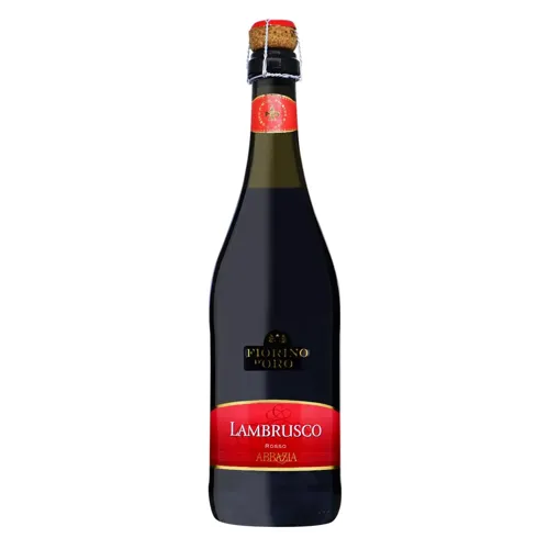 Вино червоне ігристе Abbazia lambrusco rosso напівсухе 9.5-13% 0.75л