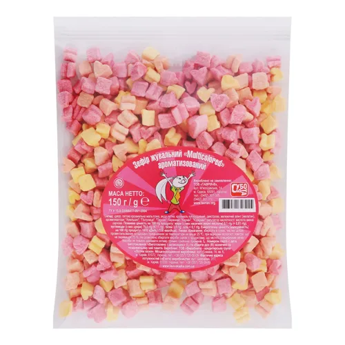 Зефір жувальний ароматизований Multicolored Суббота м/у 150г