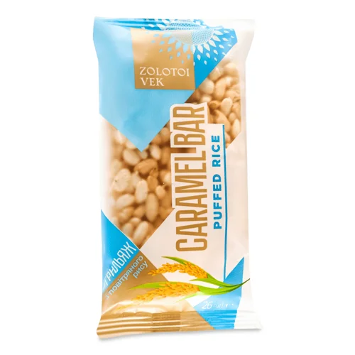 Грильяж Zolotoi Vek з повітряного рису,26г