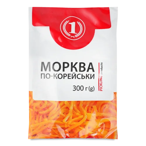 Морква По-Корейськи, в/ґ, ТМ '1', 300 г