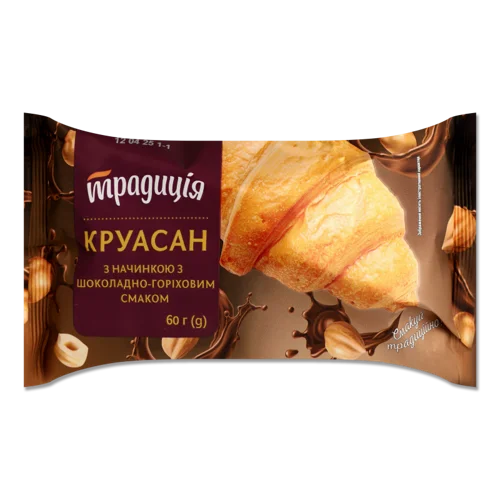 Круасан З Начинкою Шоколад/Горіх, В/ґ, 60г