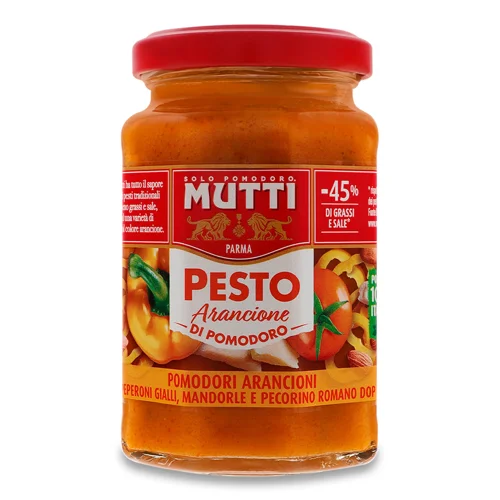 Соус Mutti Песто з помаранчевих томатів,180г