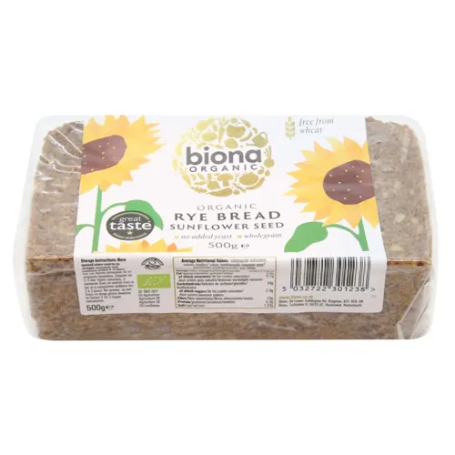Хліб Biona Organic житній з насінням соняшника 500г