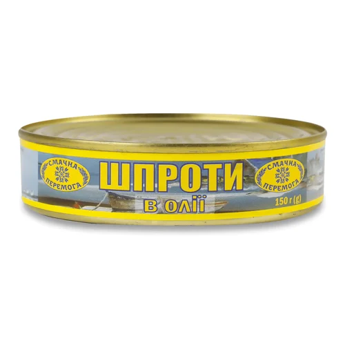 Шпроти Смачна Перемога в олії з/б 150г