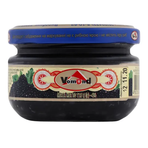 Ікра імітована зерниста чорна Vomond с/б 115г