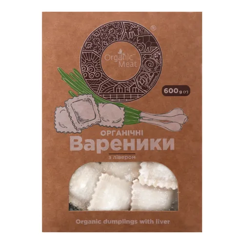 Вареники з лівером Organic Meat к/у 600г