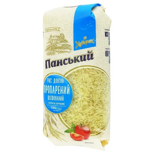 Рис Хуторок Панський довгий пропарений 1000г
