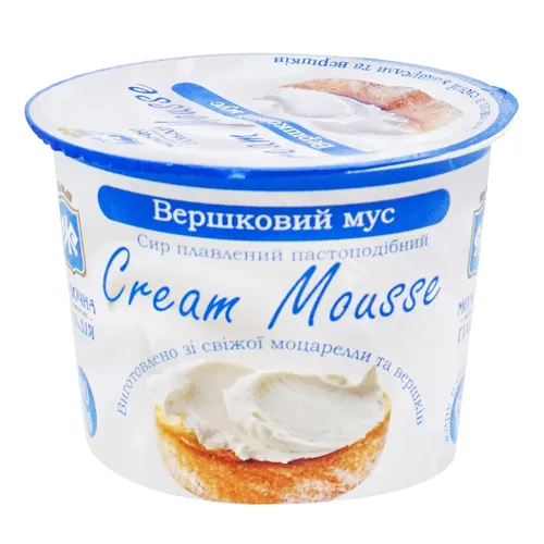 Сир плавлений Молочна Гільдія Вершковий Мус пастоподібний 60% 90г