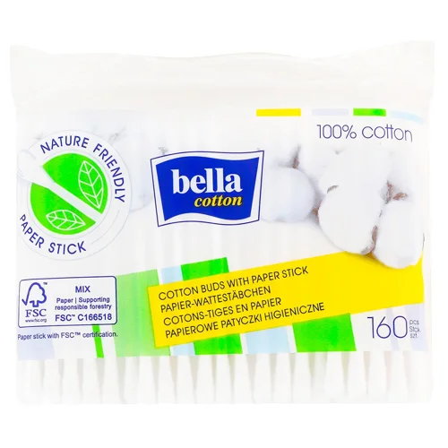 Ватні палички Bella Сotton 160шт