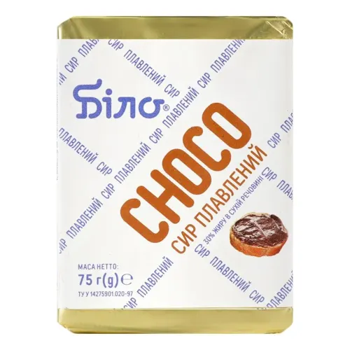 Сир плавлений CHOCO 30% Білоцерківський 75г
