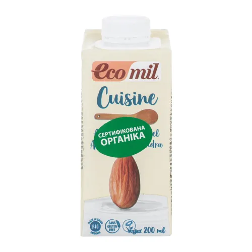 Вершки з мигдалю Ecomil т/п 200мл