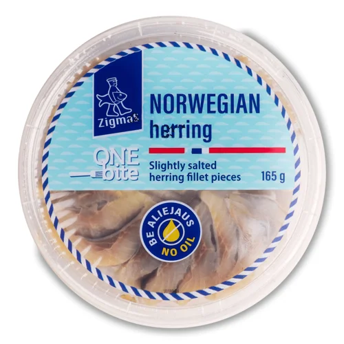 Оселедець Zigmas філе шматочки с/с 165г