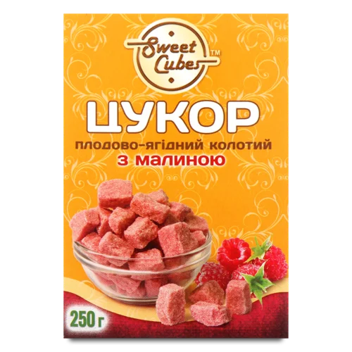 Цукор Плодово-Ягідний Колотий З Малиною, к/у 250г
