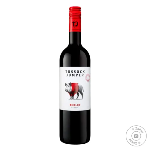 Вино Tussock Jumper Merlot червоне сухе 13,5% 0,75л