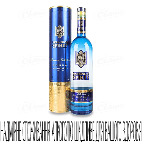 Горілка Ukrainian Spirit Premium в тубусі, 0,7л