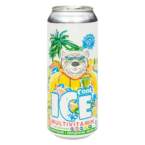 Напій газований Ice Cool Мультивітамін 0,5л