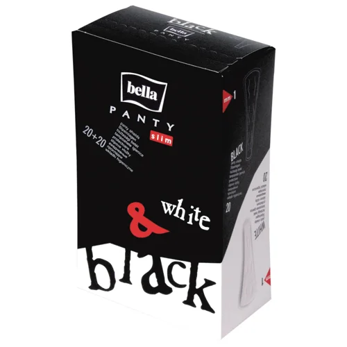 Прокладки щоденні Bella Panty Slim White&Black 40шт