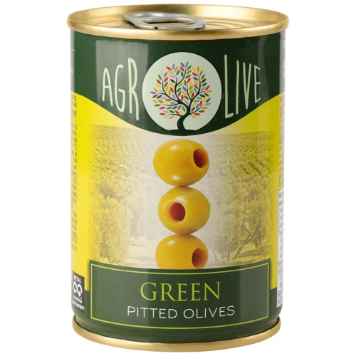 Оливки зелені Agrolive без кісточки 292мл