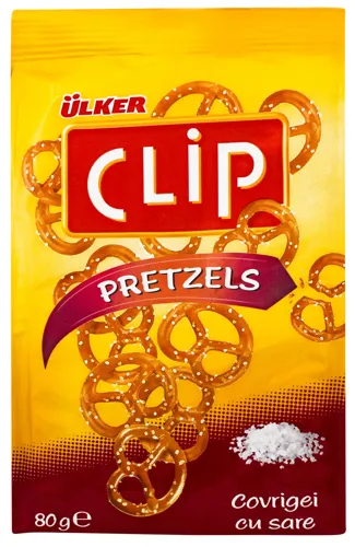 Крекери-кренделі солоні Pretzels Clip Ulker м/у 80г