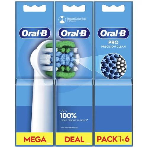 Насадки Oral-B Pro Precision Clean для електричної зубної щітки 6шт