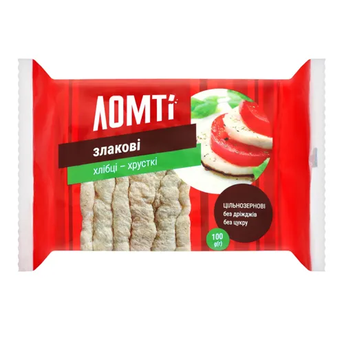Хлібці злакові Ломті м/у 100г