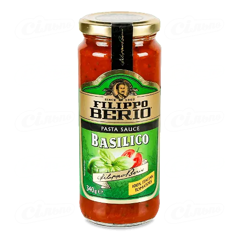 Соус томатний Filippo Berio з базиліком, 340г
