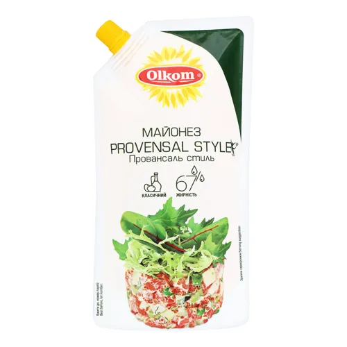 Майонез 67% Provensal style Olkom д/п 295г