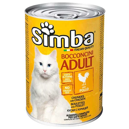 Корм вологий Simba з куркою для котів 415г